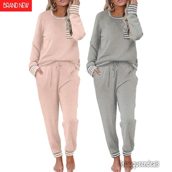 Ultra-Soft Long Sleeve Pajama Set 2-Pack Lounge Sleepwear